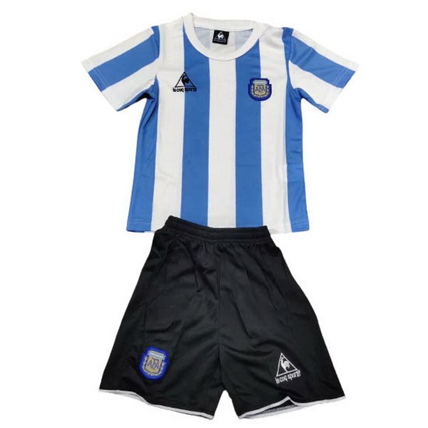 Camiseta Argentina 1ª Niños 1986 Azul Blanco